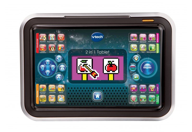 Vtech 2 En 1 Tableta, Computadora De Aprendizaje Negro/Plateado 80-155504