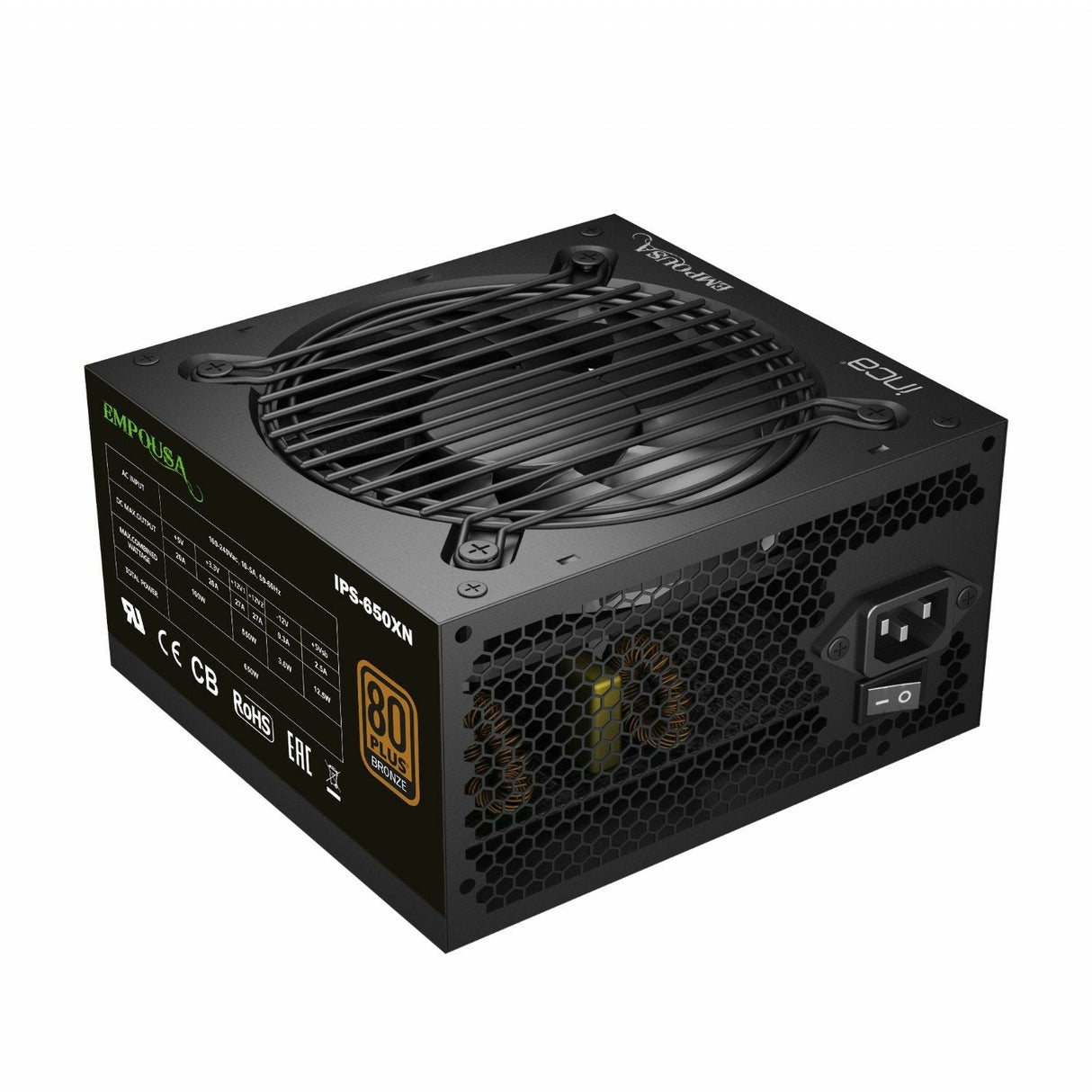 Inca Ips-650xn Unidad De Fuente De Alimentación 650 W Atx Negro