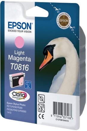 Tinta Epson T0816 Original Alto Rendimiento (Xl) Magenta Claro