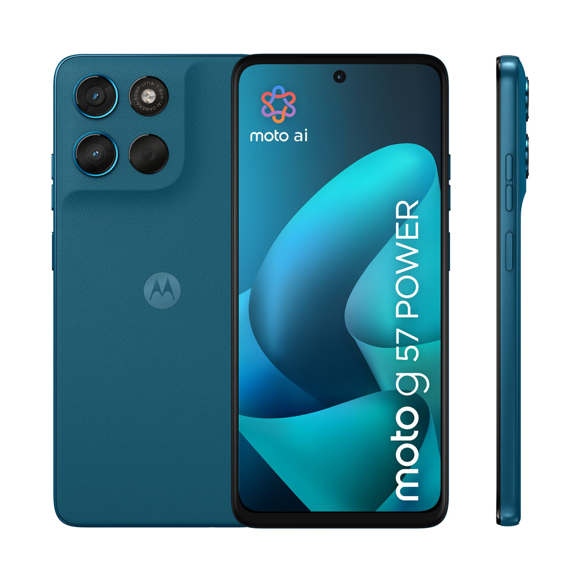 Motorola Moto G57 Power 17,1 Cm (6.72") Sim Doble Android 16.0 5g Usb Tipo C 12 Gb 256 Gb 7000 Mah Azul