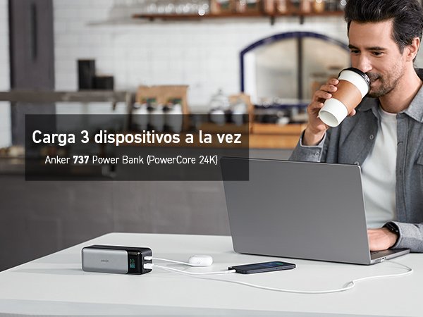 EAN 0194644098728 - Anker 737 24000 mAh Negro, Plata imagen 8