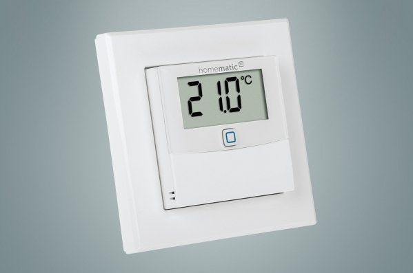 Sensor De Temperatura Y Humedad Para El Hogar Inteligente Homematic Ip Con Pantalla (Hmip-Sthd) 150180a0