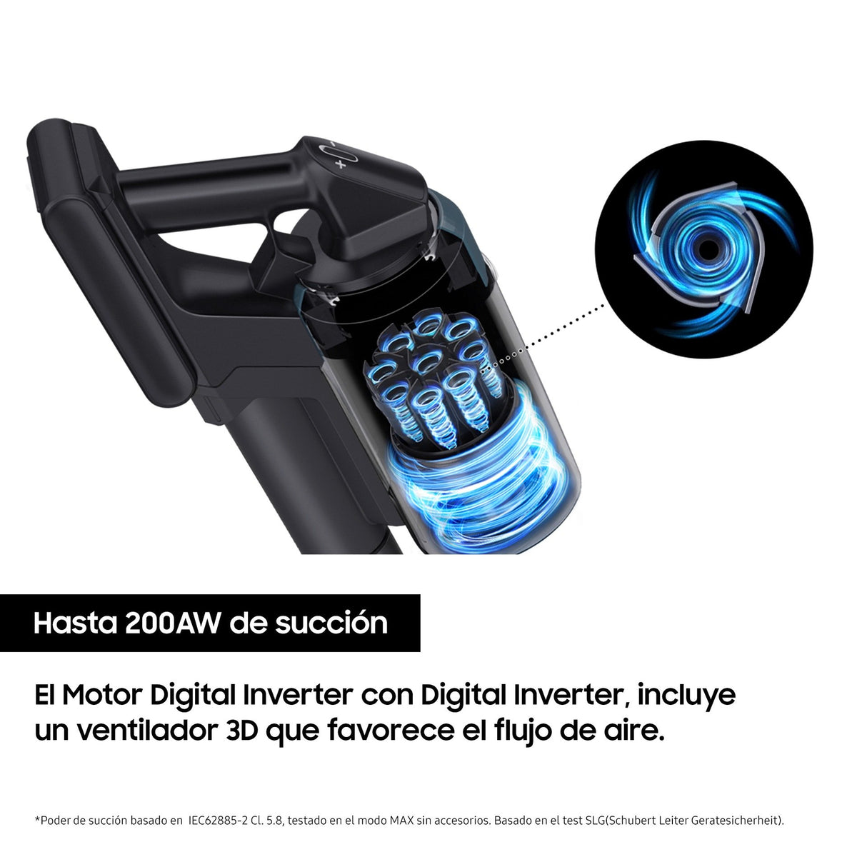 EAN 8806095108735 - Samsung VS20B75ADR5 Batería Secar HEPA Sin bolsa 0,8 L 550 W Negro, Gris imagen 3