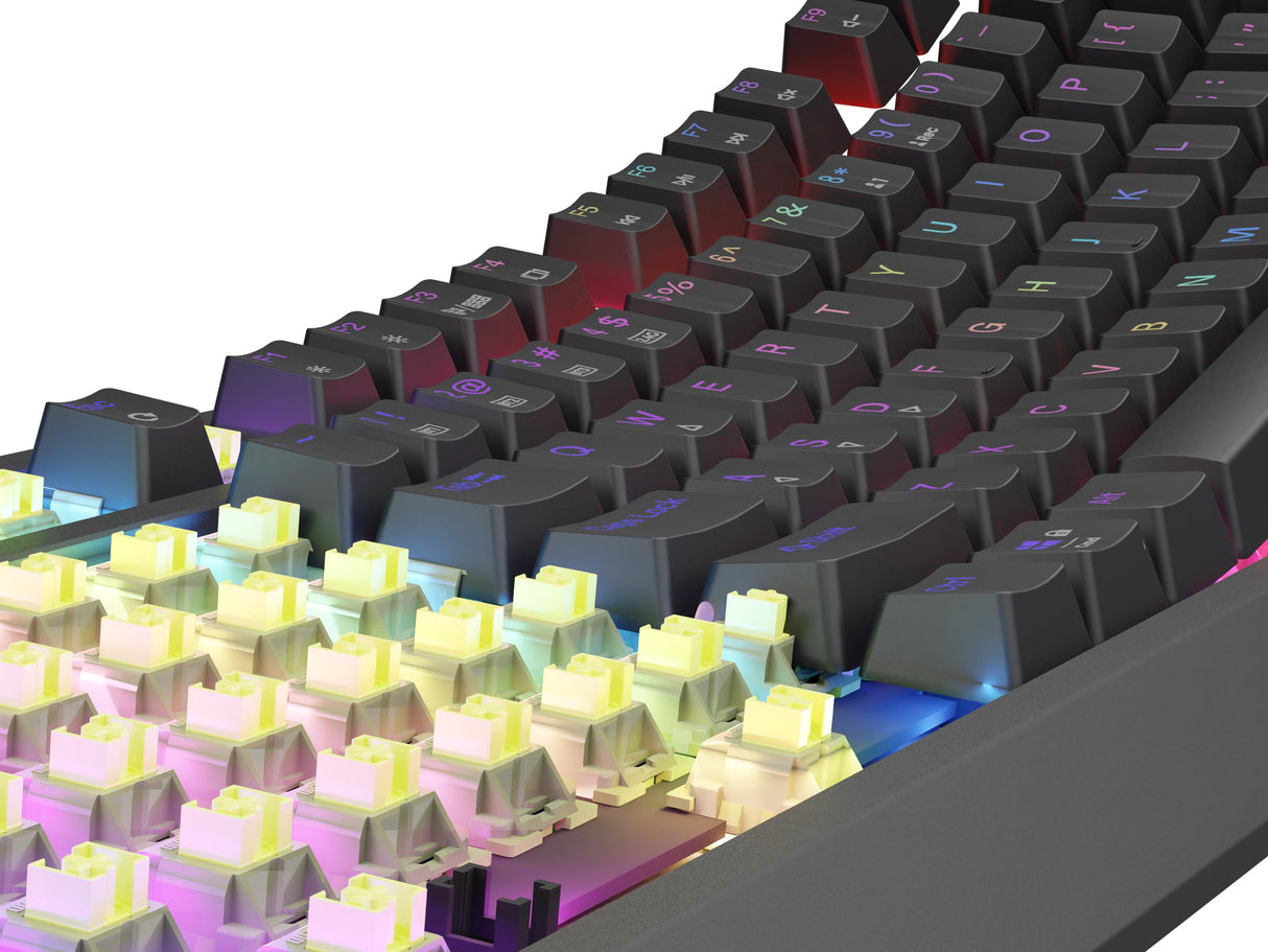 EAN 5901969443813 - GENESIS Thor 230 TKL teclado Juego USB + RF Wireless + Bluetooth QWERTY Inglés de EE. UU. Negro imagen 13