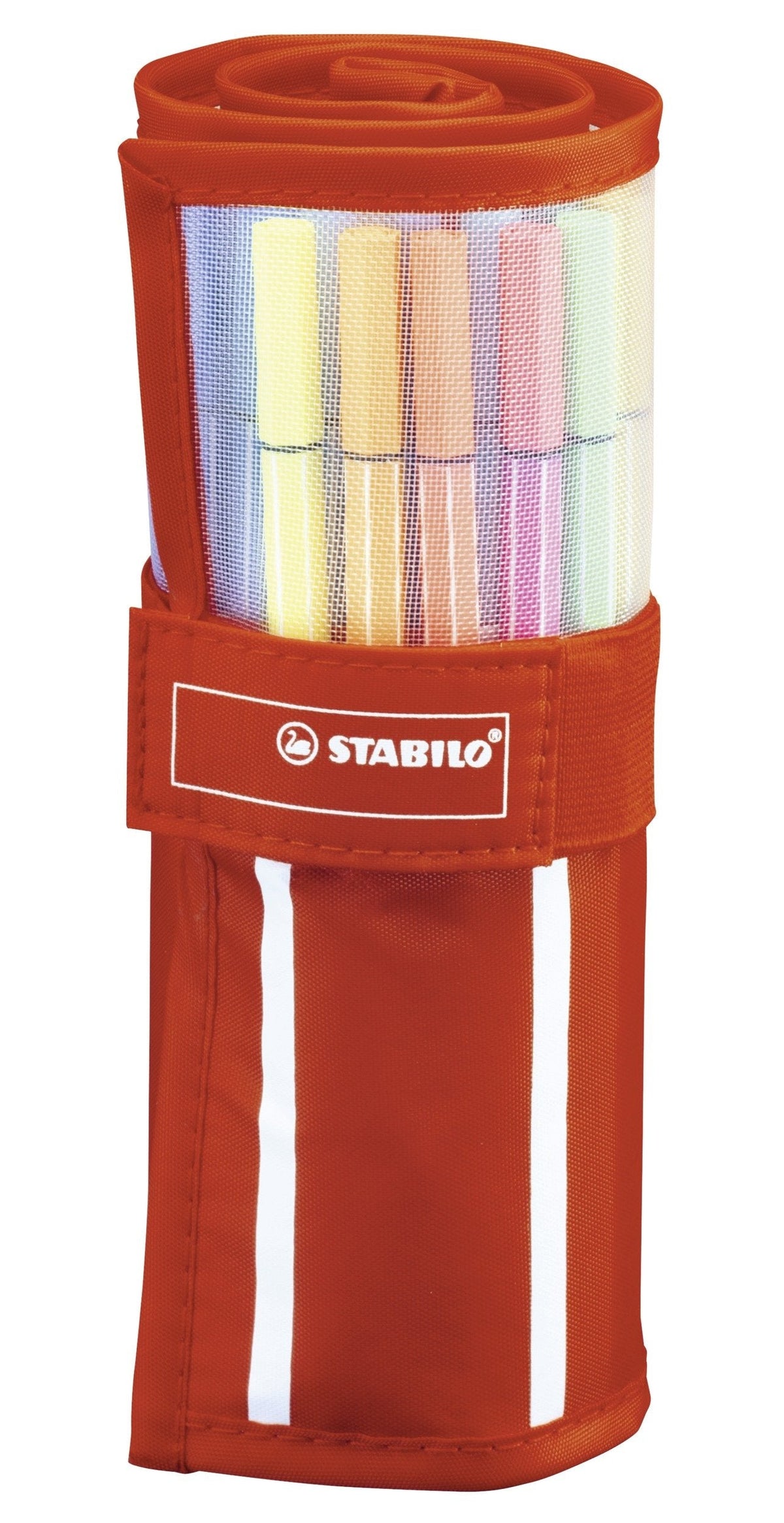 Stabilo Pen 68 Rollerset Individual Rotulador Estuche Nylon Cierre Velcro 30 Colores