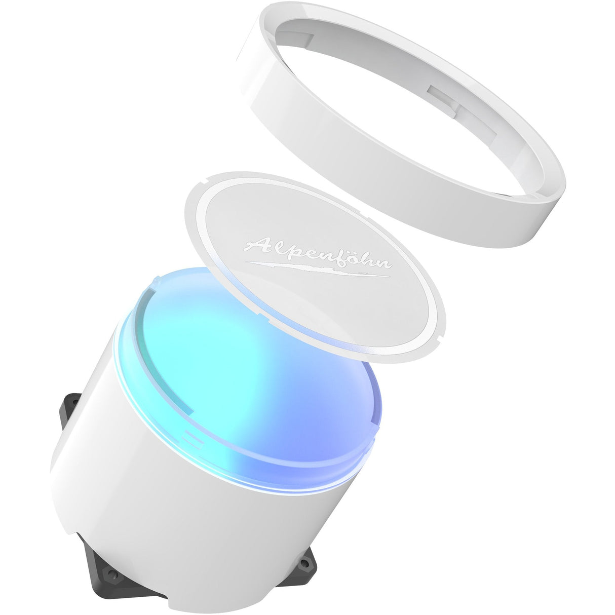 Alpenfohn Glacier Water 240 White High Speed Argb Cpu Water Cooler - 240mm