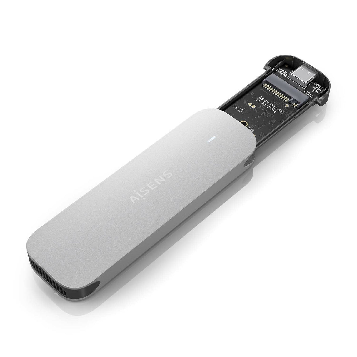 Aisens Caja Externa Para Disco Ssd M.2 Nvme Usb 3.2 Sin Tornillos Asm2-025sl