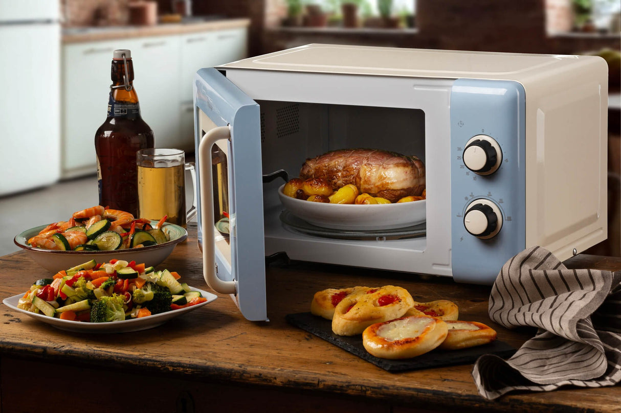 EAN 8003705124011 - Ariete Vintage Line 3960/05 Azul claro Solo microondas Encimera 20 L 800 W imagen 5