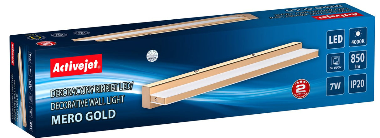 Kinkiet Led Activejet Aje-Mero Gold