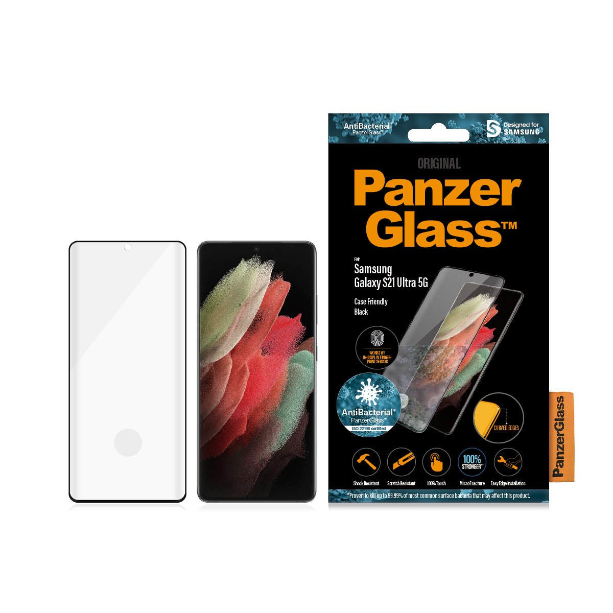 EAN 5711724072581 - PanzerGlass ® Screen Protector Samsung Galaxy S21 Ultra 5G Protector de pantalla 1 pieza(s) imagen 3