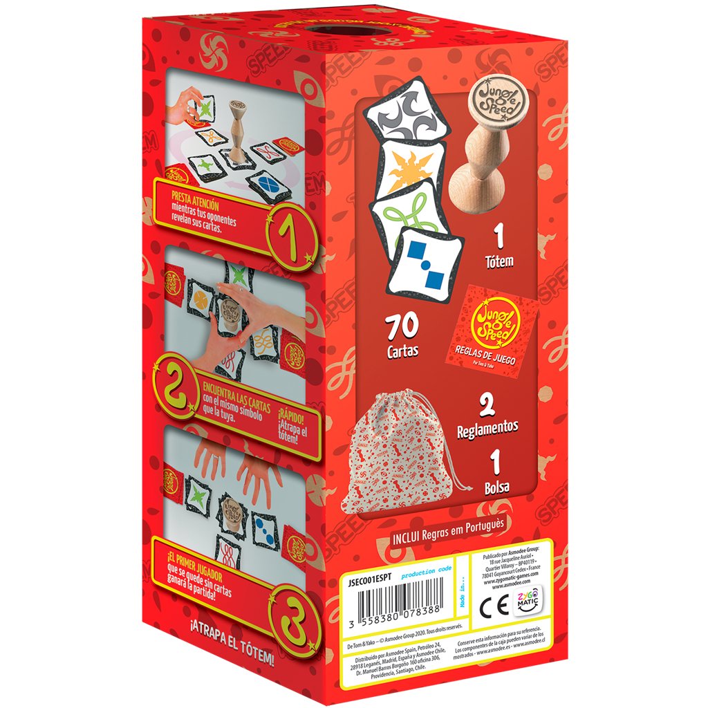 EAN 3558380078388 - Asmodee ASMJSECO01ESPT juego de tablero Jungle Speed 10 min Juego De Cartas Partido imagen 2