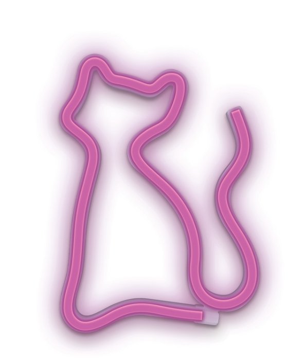 Lampara Forever Neon Led Cat Pink