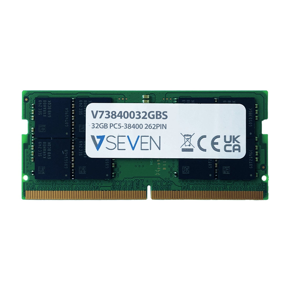 EAN 5050914224257 - V7 V73840032GBS módulo de memoria 32 GB 1 x 32 GB DDR5 262-pin SO-DIMM imagen 1