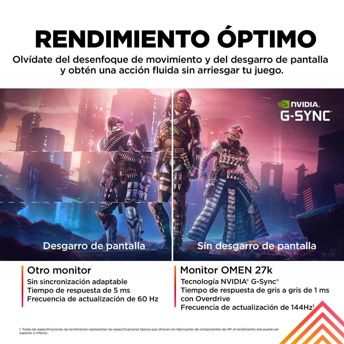Hp Omen 27k 27" Led Ips Ultrahd 4k 144hz Freesync Premium
