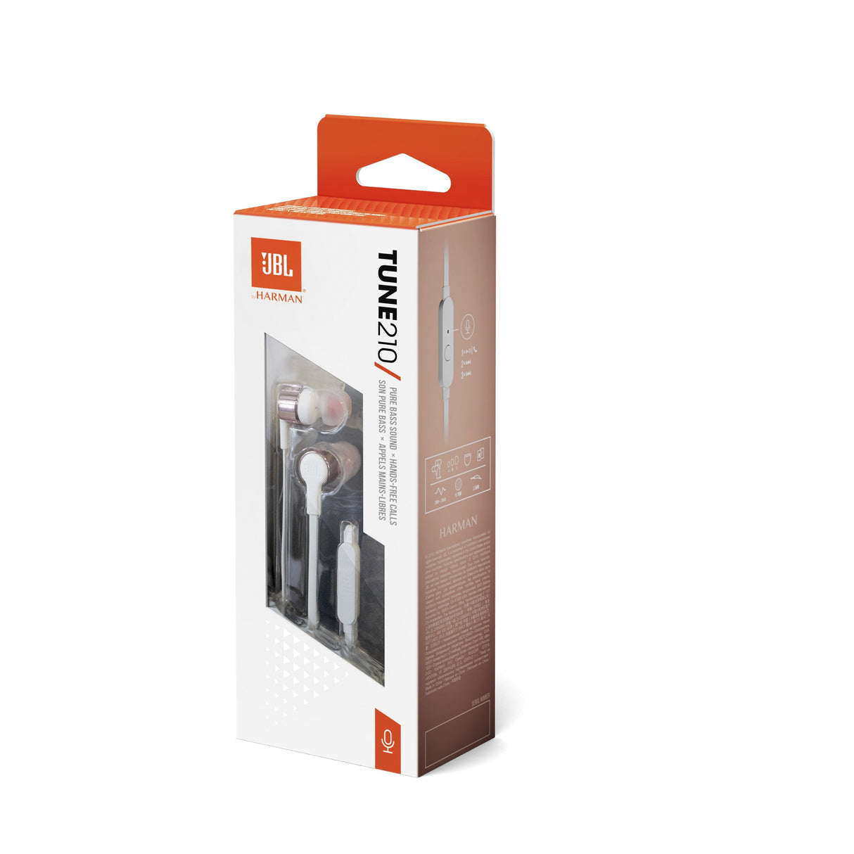 Jbl T210 Auriculares Con Micrófono Blanco/Oro