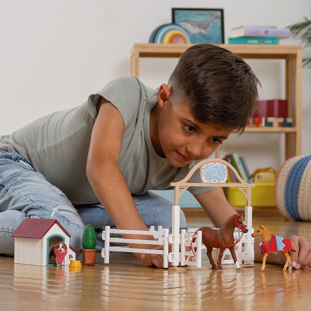 Schleich Horse Club HannahS Guest Horses With Ruby The Dog