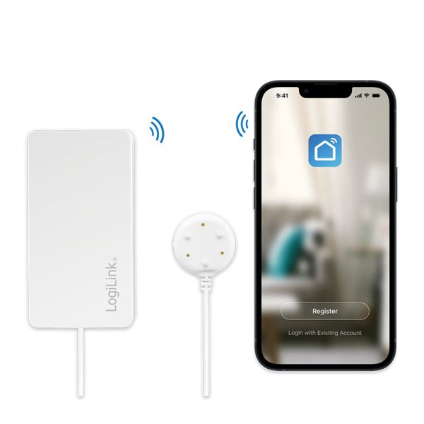 Smart Home Logilink Wi-Fi Sh0114 Detector De Fuga De Líquido Batería 1 Pieza(S)