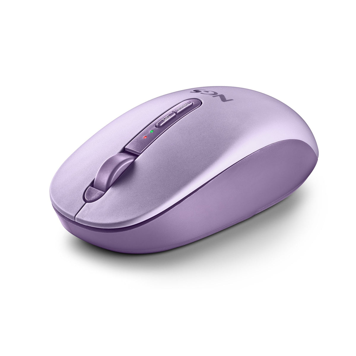 Ratón Ergonómico Inalámbrico Ngs Fog Dual Fogdualpurple Silencioso Hasta 1600 Dpi Púrpura