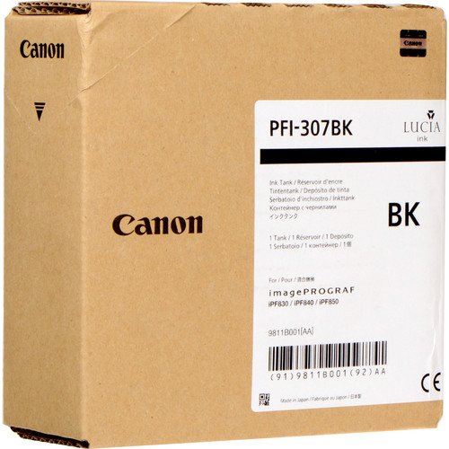 EAN 4549292022889 - Canon PFI-307BK cartucho de tinta Original Negro imagen 1