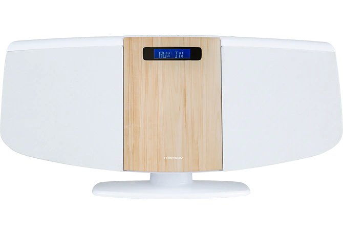 Thomson Micro Sound System Bt Cd/Mp3/Usb White Wood Finish Mic401bt