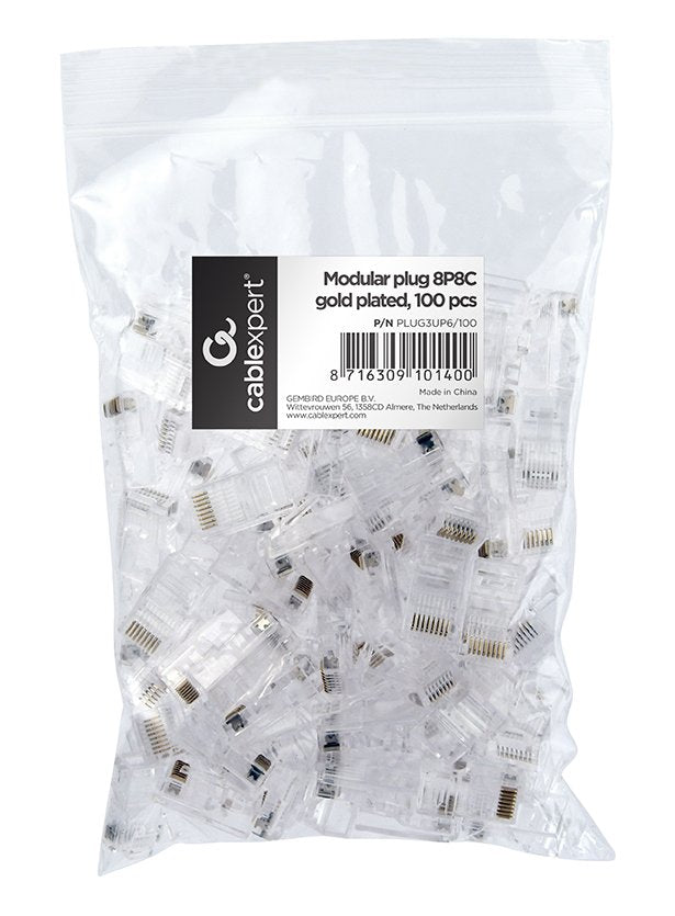 EAN 8716309101400 - Cablexpert PLUG3UP6/100 conector 1 Transparente imagen 2