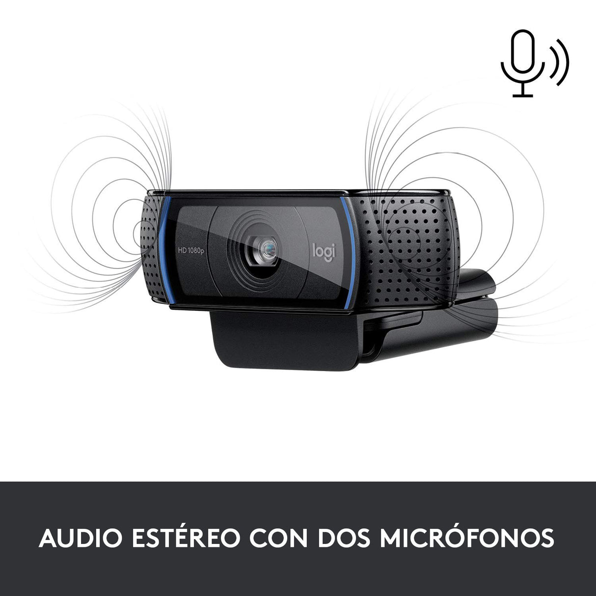 EAN 5099206061309 - Logitech 960-001055 cámara web 3 MP 1920 x 1080 Pixeles USB Negro imagen 4