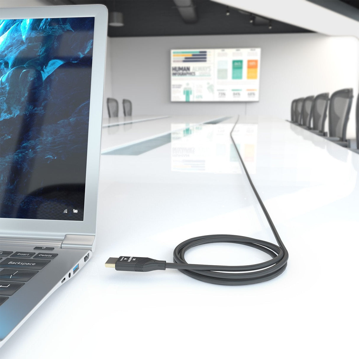 Aisens Cable Hdmi V2.1 Aoc Ultra Alta Velocidad / Hec 8k@60hz 4k@120hz 4:4:4 48gbps, A/M-A/M, Negro, 10m