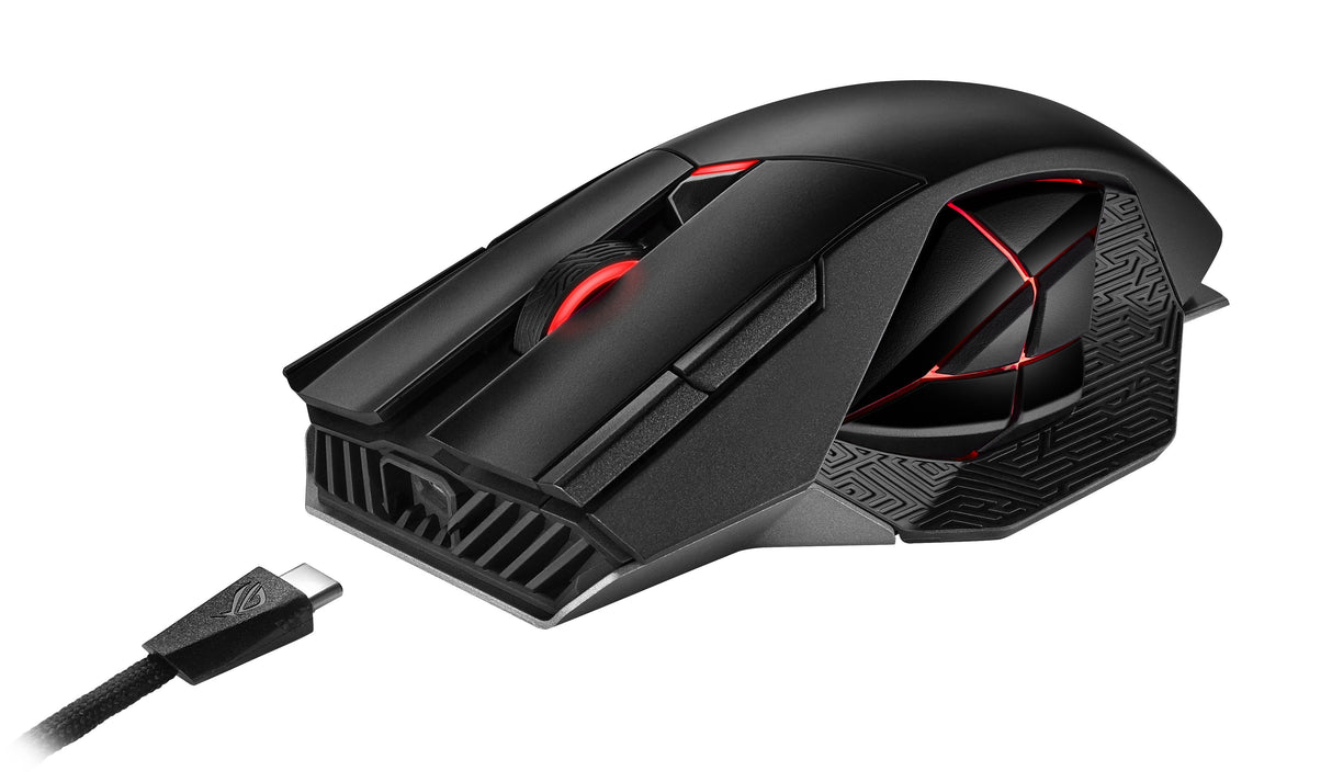 EAN 4718017993371 - ASUS ROG Spatha X ratón Juego mano derecha RF Wireless + USB Type-C Óptico 19000 DPI imagen 3