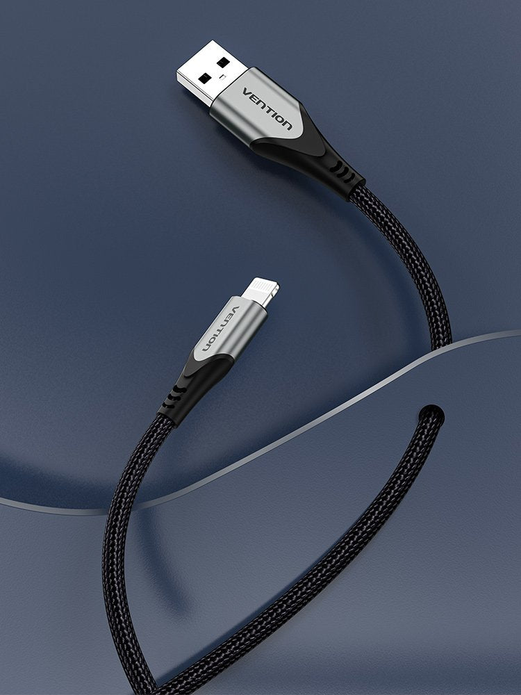 EAN 6922794747548 - Vention LABHD cable de conector Lightning 0,5 m Aluminio, Gris imagen 2
