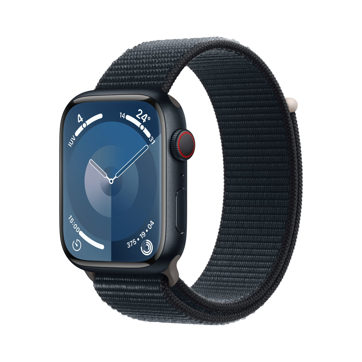 Apple Watch Series 9 Gps + Cellular 45mm Midnight Aluminium Case With Midnight Sport Loop