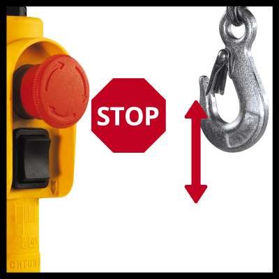 Polipasto De Cable Einhell Tc-Eh 500, Torno De Cable (Rojo, 800 Vatios) 2255140