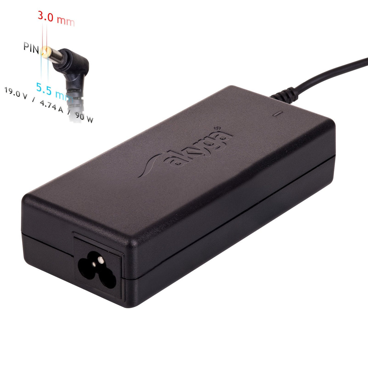 EAN 5901720132390 - Akyga AK-ND-27 adaptador e inversor de corriente Interior 90 W Negro imagen 1