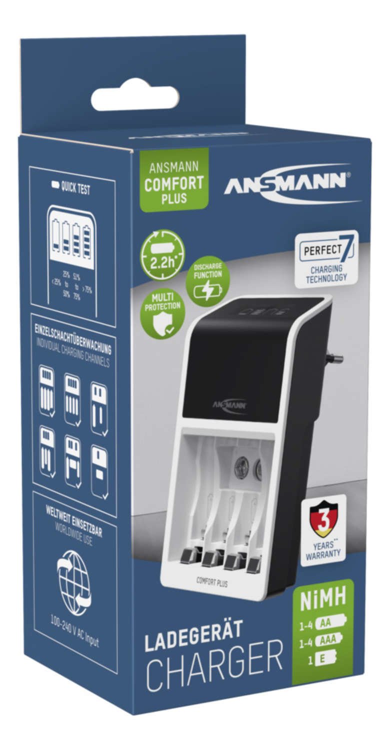 EAN 4013674161133 - Ansmann Comfort Plus cargador de batería Universal Corriente alterna imagen 10