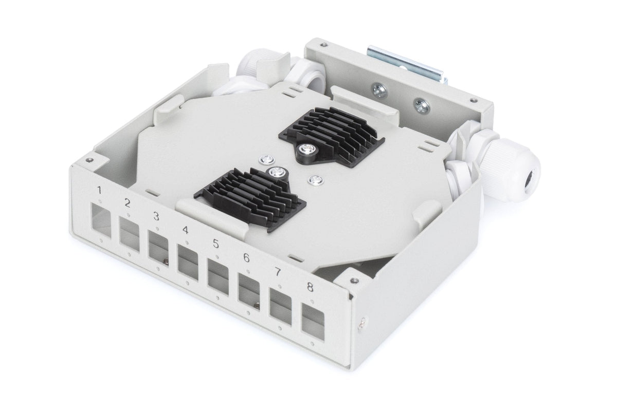 Caja De Empalme Para Carril Din Digitus Para 8 Acoplamientos Lc/Dx Dn-96891