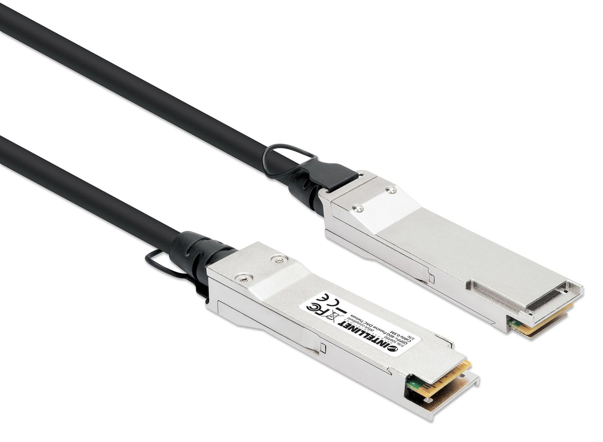 EAN 0766623508490 - Intellinet 508490 Cable de fibra óptica e InfiniBand 0,5 m QSFP+ Negro, Plata imagen 2
