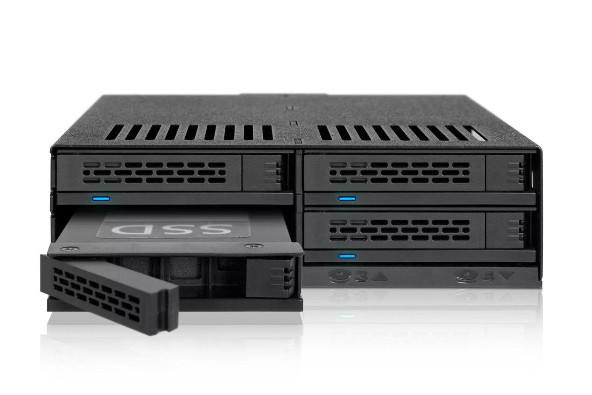 Icy Dock Mb324sp-B Unidad De Disco Multiple Escritorio Negro