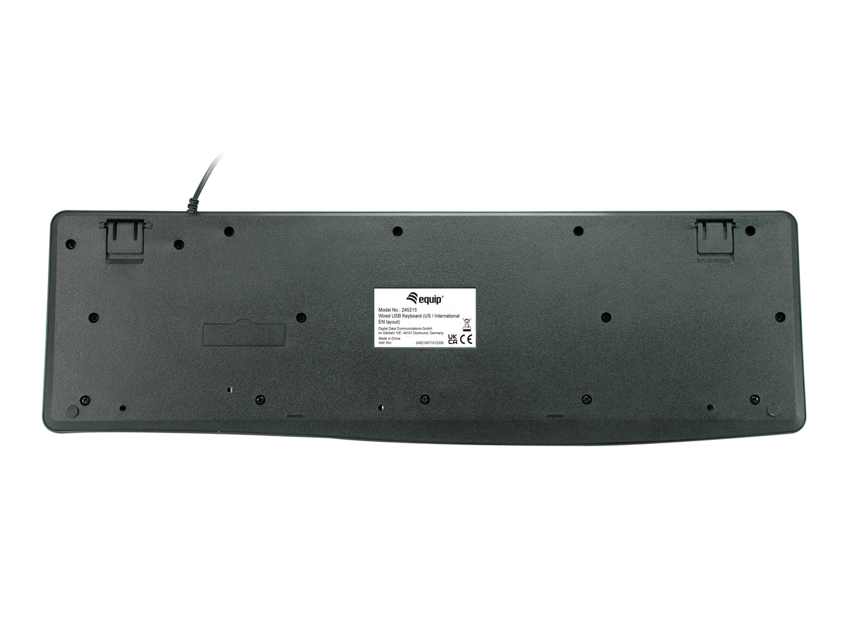 Equip Teclado Con Cable Us Negro 1.50m