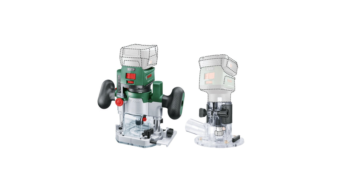 Bosch Bricolaje Y Jardín Fresadora Inalámbrica Advancedtrimrouter 18v-8 Combi Set Verde/Negro, Sin Batería Ni Cargador, Power For All Alliance 06039d5002