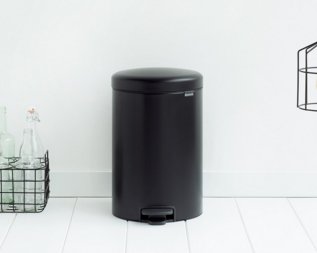 Cubo Pedal Brabantia Newicon 20,0 L Negro Mate