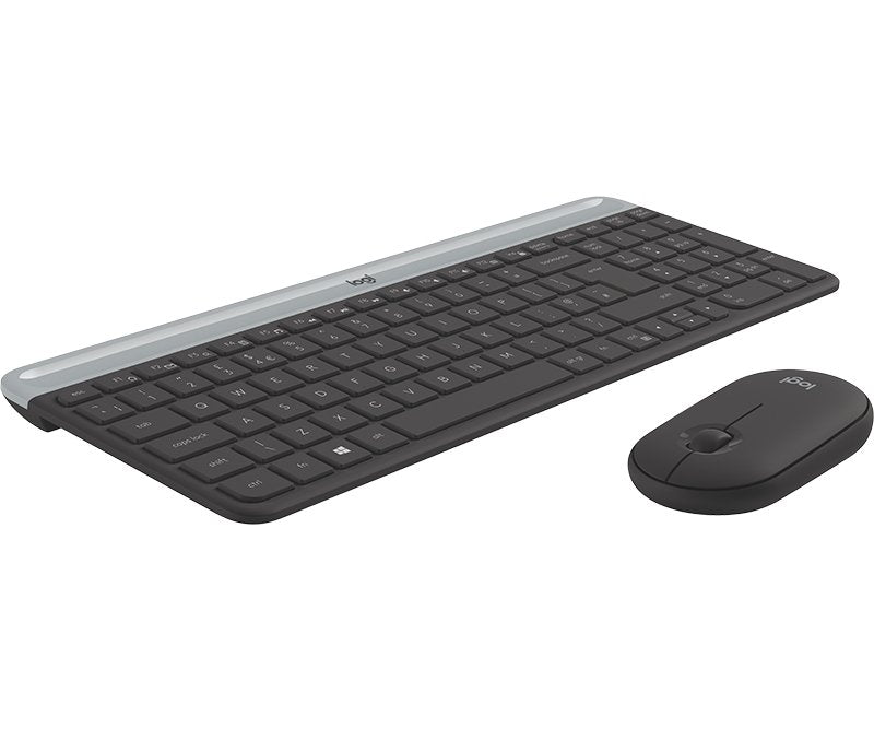 Teclado Nórdico + Ratón Logitech Mk470 Rf Inalámbrico Qwerty Grafito