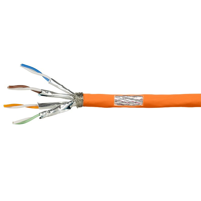 Bobina Cat 7 S-Ftp 25m Instalacion Naranja Awg23 Dca