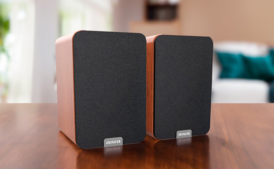 Aiwa Sp-A200 Madera 50w Sistema De Altavoces De Alta Fidelidad