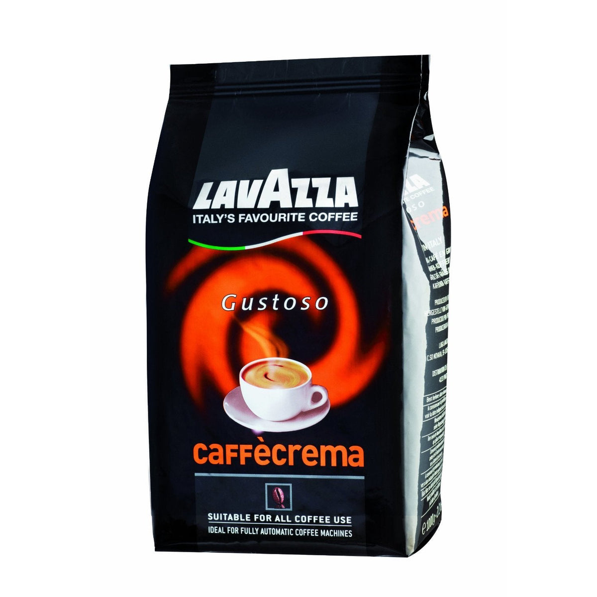 Lavazza Caffè Crema Gustoso En Grano, Arabica- Y Robustabohnen Kräftig, 1 Kg