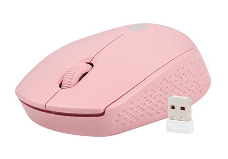 Raton Natec Stork Optico Inalambrico 1600 Dpi Rosa