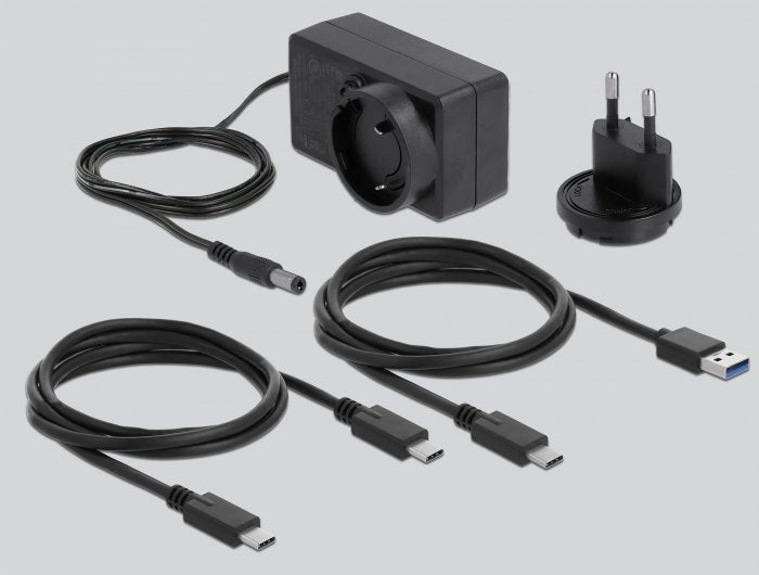 Caja Delock 42623 Para Disco Duro Externo Carcasa De Disco Duro/Ssd Transparente 2.5/3.5", Caja De Unidades Transparente, Carcasa De Disco Duro/Ssd, 2.5/3.5", Serial Ata Iii, Hot-Swap, Conexión Usb, Transparente