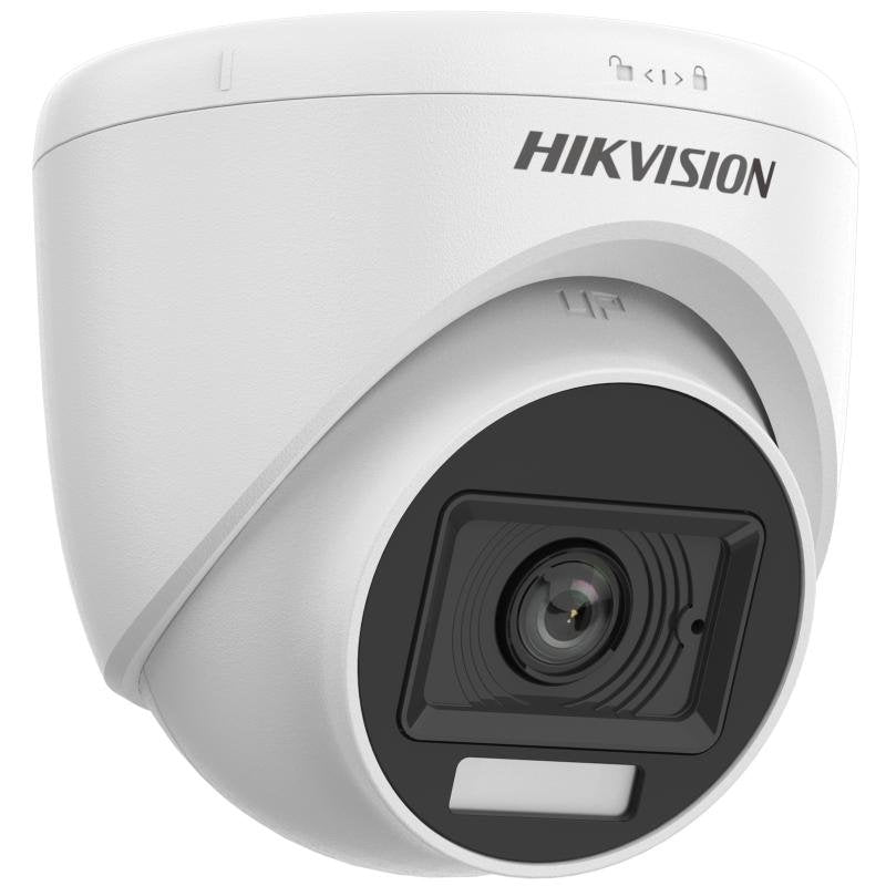 Hikvision Ds-2ce76u0t-Lpf(2.8mm) Cámara Turret Fija 4k Con Luz Híbrida Inteligente