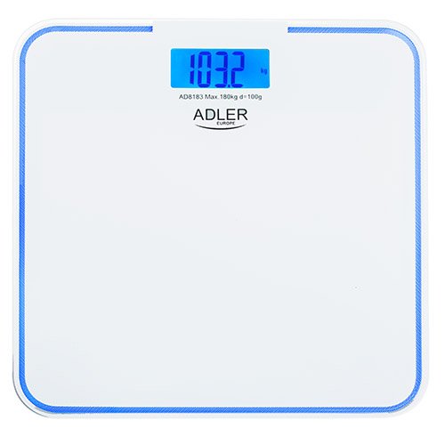 Báscula Adler Ad 8183 Plaza Personal Electrónica Azul Blanco