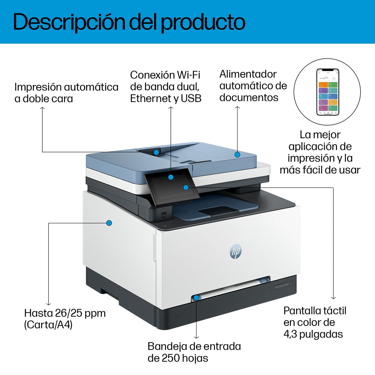 EAN 5715063700266 - HP Color LaserJet Pro MFP 3302fdw Prntr 600 x 600 DPI A4 Wifi imagen 3
