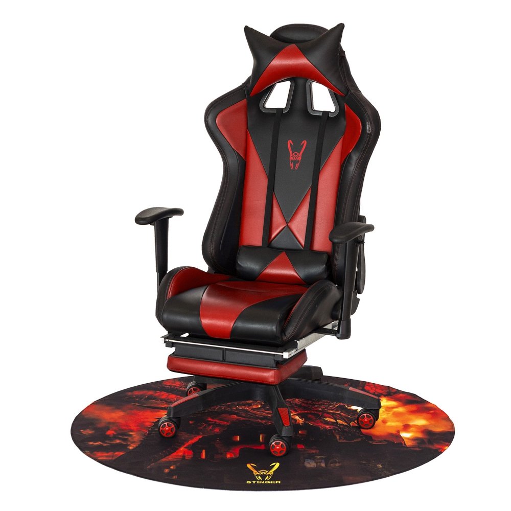 Alfombra Gaming Woxter Stinger Floorpad Roja
