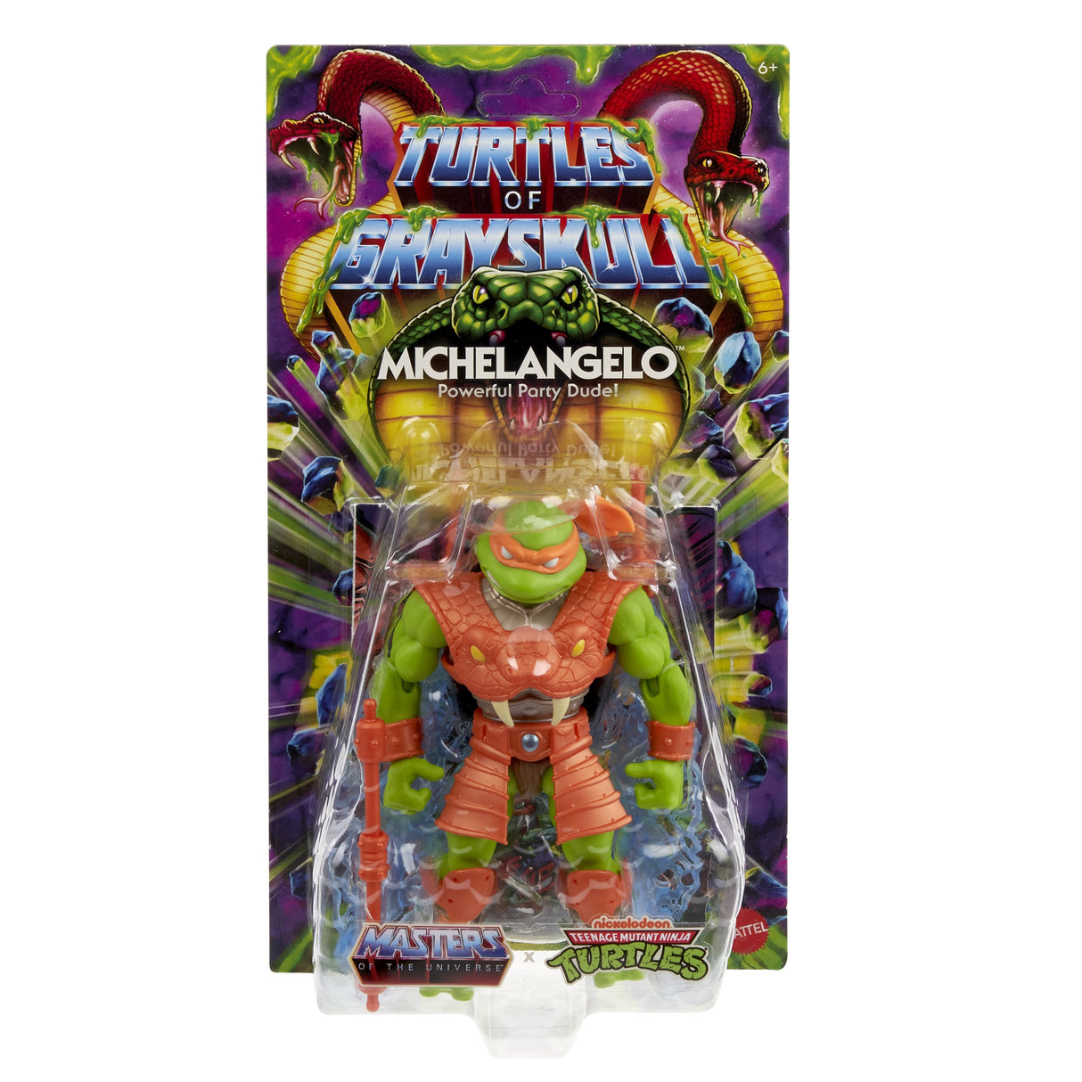 Mattel Masters Of The Universe Origins Turtles Of Grayskull Michelangelo, Personaje Jbn02